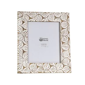 Cadre photo Romimex Blanc Naturel Bois de manguier Bois MDF 20 x 25 x 2 cm de Romimex, Cadres muraux et de table - Réf : D161...