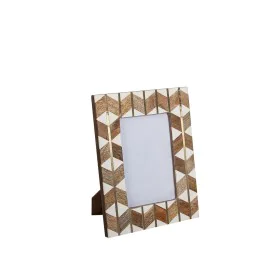 Photo frame Romimex Brown Beige Wood Resin 10 x 15 x 2 cm by Romimex, Table and wall frames - Ref: D1619983, Price: 18,61 €, ...