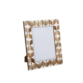 Cadre photo Romimex Marron Beige Bois Résine 15 x 20 x 2 cm de Romimex, Cadres muraux et de table - Réf : D1619984, Prix : 32...