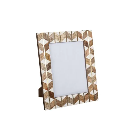 Cadre photo Romimex Marron Beige Bois Résine 15 x 20 x 2 cm de Romimex, Cadres muraux et de table - Réf : D1619984, Prix : 32...