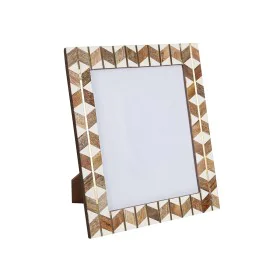 Cadre photo Romimex Marron Beige Bois Résine 20 x 25 x 1 cm de Romimex, Cadres muraux et de table - Réf : D1619985, Prix : 35...