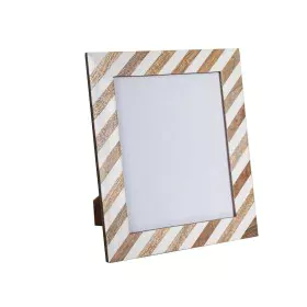 Marco de Fotos Romimex Marrón Beige Madera Resina 20 x 25 x 1 cm de Romimex, Marcos de pared y mesa - Ref: D1619991, Precio: ...