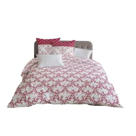 Housse de Couette HOME LINGE PASSION Blanc Bordeaux 220 x 240 cm de HOME LINGE PASSION, Couettes et housses de couette - Réf ...