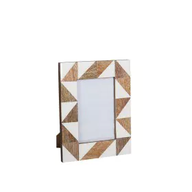 Cornice Portafoto Romimex Marrone Beige Legno Resina 10 x 15 x 2 cm di Romimex, Cornici da parete e da tavolo - Rif: D1619992...