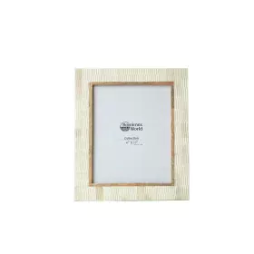 Marco de Fotos Romimex Marrón Madera Hueso 28 x 33 x 2 cm de Romimex, Marcos de pared y mesa - Ref: D1620008, Precio: 41,60 €...