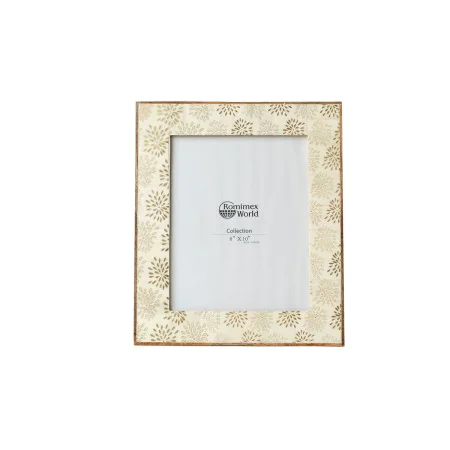 Photo frame Romimex Golden Wood Bone 28 x 33 x 2 cm by Romimex, Table and wall frames - Ref: D1620011, Price: 41,60 €, Discou...