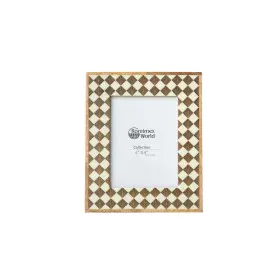 Photo frame Romimex Brown Wood Resin Bone 24 x 29 x 3 cm by Romimex, Table and wall frames - Ref: D1620019, Price: 36,68 €, D...