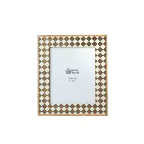 Photo frame Romimex Brown Wood Resin Bone 24 x 34 x 3 cm by Romimex, Table and wall frames - Ref: D1620020, Price: 47,20 €, D...