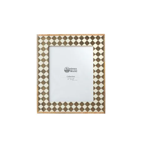 Photo frame Romimex Brown Wood Resin Bone 24 x 34 x 3 cm by Romimex, Table and wall frames - Ref: D1620020, Price: 43,23 €, D...