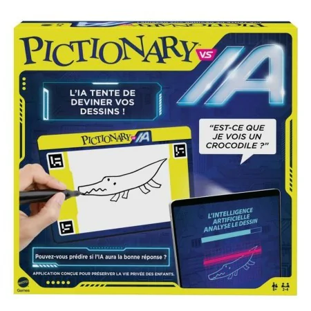 Gioco da Tavolo Mattel PICTIONARY® VS IA Jeu familial Pictionary Vs Intelligence Artificielle (FR) di Mattel, Giochi a getton...