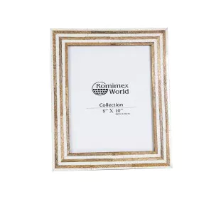 Photo frame Romimex Black Beige Resin MDF Wood 26 x 31 x 2 cm by Romimex, Table and wall frames - Ref: D1620037, Price: 52,88...