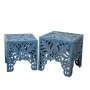 Set de mesas Romimex Azul Madera 2 Piezas de Romimex, Mesas - Ref: D1620091, Precio: 188,69 €, Descuento: %