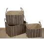 Set of decorative boxes Romimex White Natural Fibre (3 Pieces) by Romimex, Boxes - Ref: D1620105, Price: 100,72 €, Discount: %