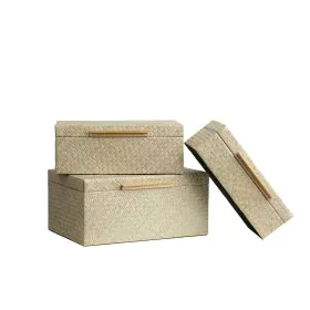 Set of decorative boxes Romimex White (3 Pieces) by Romimex, Boxes - Ref: D1620112, Price: 77,25 €, Discount: %