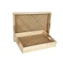 Juego de Bandejas Romimex Natural Mimbre Madera MDF 2 Piezas de Romimex, Platos y fuentes - Ref: D1620136, Precio: 34,21 €, D...