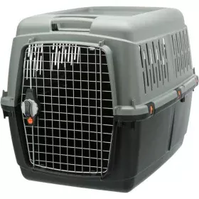 Cage de Transport Trixie Noir/Gris 60 x 61 x 81 cm Plastique de Trixie, Bandes transporteuses - Réf : S7197665, Prix : 101,49...