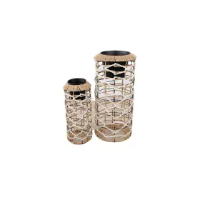 Conjunto de vasos Romimex Branco Bege Corda (2 Peças) de Romimex, Vasos - Ref: D1620155, Preço: 60,61 €, Desconto: %