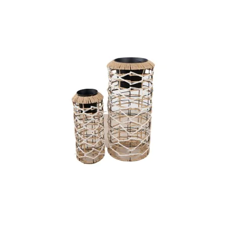 Set of Planters Romimex White Beige Rope (2 Pieces) by Romimex, Cachepots - Ref: D1620155, Price: 60,50 €, Discount: %