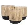 Set of Planters Romimex Black Rope (3 Pieces) by Romimex, Cachepots - Ref: D1620160, Price: 44,09 €, Discount: %