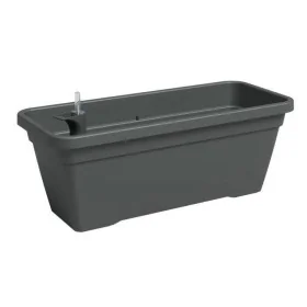 Plant pot Artevasi Anthracite 24,3 x 22 cm Plastic Rectangular by Artevasi, Flower Pots - Ref: S7198130, Price: 30,86 €, Disc...