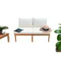 Garden sofa Alma White Brown Acacia 124 x 70 x 77,5 cm by BigBuy Home, Sofas - Ref: S7198726, Price: 177,53 €, Discount: %