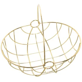 Fruit Bowl Alexandra House Living Golden Metal 29 x 22 x 12/24,5 cm by Alexandra House Living, Bowls and large cups - Ref: D1...