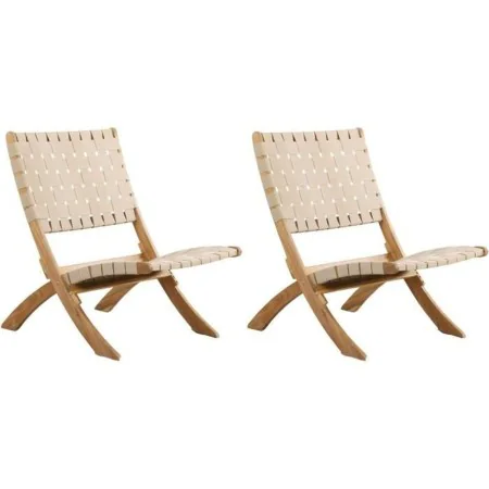 Chaise de jardin Beau Rivage Beige 75 x 73 x 60 cm Pliable 2 Unités de Beau Rivage, Chaises pliantes - Réf : S7198870, Prix :...