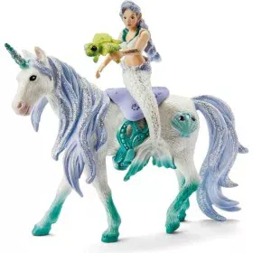 Figurine Schleich 42509 Mermaid on sea unicorn Plastique de Schleich, Animaux - Réf : S7198895, Prix : 36,31 €, Remise : %