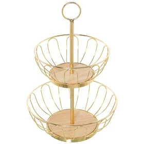 Fruteira Alexandra House Living Dourado Metal 28 x 42 cm de Alexandra House Living, Pratos e fontes - Ref: D1620745, Preço: 3...