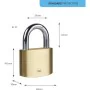 Key padlock Yale Brass Rectangular by Yale, Keyed Padlocks - Ref: S7198988, Price: 33,09 €, Discount: %