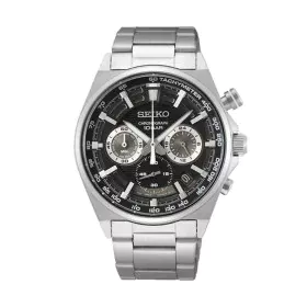 Relógio masculino Seiko SSB397P1 Preto Prateado de Seiko, Relógios com braselete - Ref: S7200101, Preço: 312,18 €, Desconto: %