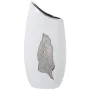 Vase Alexandra House Living Blanc Argenté Céramique 12 x 18 x 36 cm de Alexandra House Living, Vases - Réf : D1620781, Prix :...