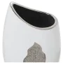 Vase Alexandra House Living White Silver Ceramic 12 x 18 x 36 cm by Alexandra House Living, Vases - Ref: D1620781, Price: 48,...