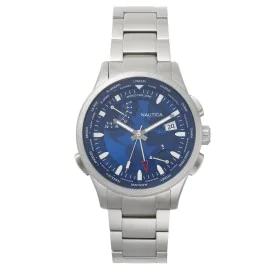 Men's Watch Nautica SHANGHAI - WORLDTIMER (Ø 44 mm) by Nautica, Wrist Watches - Ref: S7200725, Price: 160,22 €, Discount: %