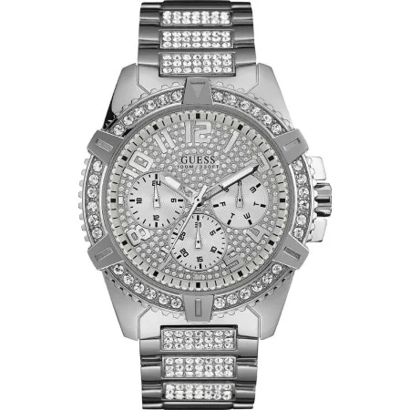 Montre Homme Guess W0799G1 Argenté (Ø 48 mm) de Guess, Montres bracelet - Réf : S7200820, Prix : 348,36 €, Remise : %