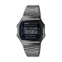 Relógio masculino Casio A168WEGG-1BEF Preto Prateado (Ø 36 mm) (Ø 38 mm) de Casio, Relógios com braselete - Ref: S7201419, Pr...