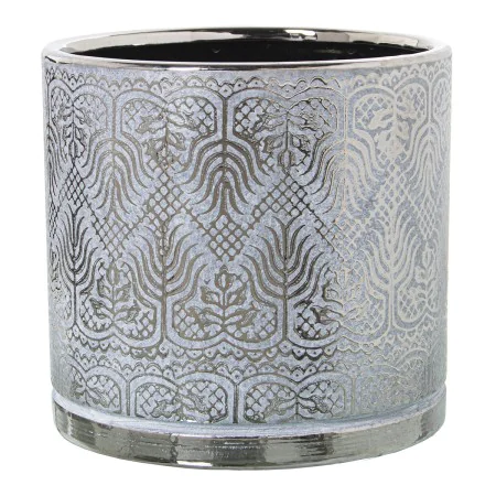 Vaso Alexandra House Living Bianco Argentato Ceramica 17 x 18 x 17 cm di Alexandra House Living, Cachepot - Rif: D1620820, Pr...