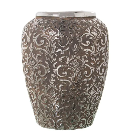 Vase Alexandra House Living Silver Ceramic Aged finish 21 x 22 x 28 cm by Alexandra House Living, Vases - Ref: D1620839, Pric...