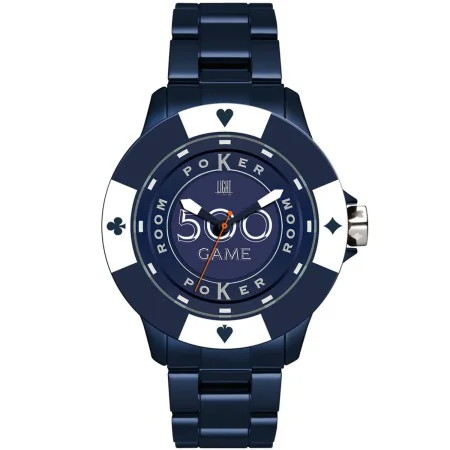 Montre Unisexe Light Time POKER (Ø 41 mm) de Light Time, Montres bracelet - Réf : S7203708, Prix : 55,82 €, Remise : %