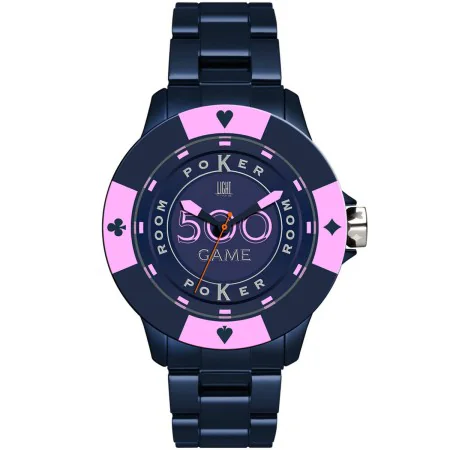 Relógio unissexo Light Time POKER (Ø 41 mm) de Light Time, Relógios com braselete - Ref: S7203709, Preço: 55,82 €, Desconto: %