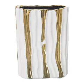 Vaso Alexandra House Living Branco Cerâmica 19 x 8 x 25 cm de Alexandra House Living, Jarrões - Ref: D1620892, Preço: 19,15 €...