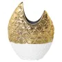 Vaso Alexandra House Living Branco Dourado Cerâmica 9 x 19 x 25 cm de Alexandra House Living, Jarrões - Ref: D1620898, Preço:...