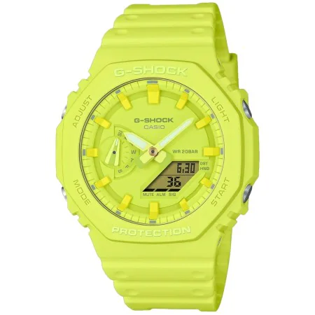 Montre Unisexe Casio G-Shock GA-2100-9A9ER Jaune (Ø 44,5 mm) de Casio G-Shock, Montres bracelet - Réf : S72099026, Prix : 101...