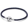 Bracelete feminino Pandora ROUND CLASP BLUE BRAIDED LEATHER BRACELET de Pandora, Pulseiras - Ref: S72099336, Preço: 78,72 €, ...