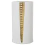 Vaso Alexandra House Living Branco Dourado Cerâmica 16 x 16 x 29 cm de Alexandra House Living, Jarrões - Ref: D1620925, Preço...