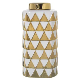 Vase Alexandra House Living Weiß Gold aus Keramik 13 x 10 x 28 cm von Alexandra House Living, Vasen - Ref: D1620930, Preis: 4...