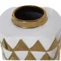 Tibor Alexandra House Living White Golden Ceramic 13 x 10 x 28 cm by Alexandra House Living, Vases - Ref: D1620930, Price: 53...