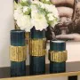 Vase Alexandra House Living Golden Dark green Ceramic 13 x 14 x 33 cm by Alexandra House Living, Vases - Ref: D1620937, Price...