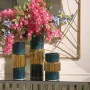 Vase Alexandra House Living Golden Dark green Ceramic 13 x 14 x 33 cm by Alexandra House Living, Vases - Ref: D1620937, Price...