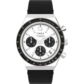 Montre Homme Timex Q DIVER CHRONO Blanc Noir (Ø 40 mm) de Timex, Montres bracelet - Réf : S72100193, Prix : 189,01 €, Remise : %